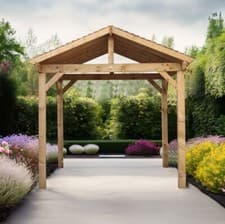 Image of The Heavy Duty Cotswold Gazebo Multiple Sizes Garden Building Pressure Treated