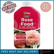 Image of VITAX ORGANIC LIQUID ROSE FOOD NATURAL PLANT FEED CONCENTRATE 1L STRONG GROWTH