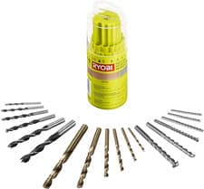Image of Ryobi RAK18DMIX Mixed Drill Bit Set (18 Piece)