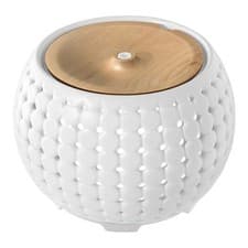 Image of Homedics Ellia Gather White Aroma Diffuser - Wood ARM-910WT-WW