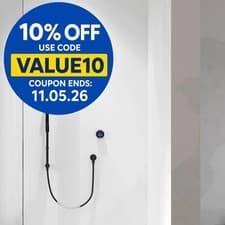 Image of Aqualisa Smart Glo Dual Wall Fed Concealed Digital Shower Black (Gravity Pumped)