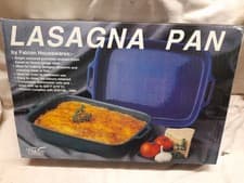 Image of Falcon Green Heavy Gauge  Enamel Lasagna Pan 32cm New.