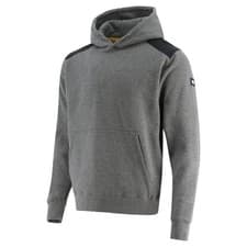 Image of Caterpillar Essentials Hooded Sweatshirt Dark Heather Grey Abrasion resistant