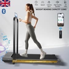 Image of Smart Walking Pad 4-in-1 Foldable Under Desk Treadmill Running Machine + Holder