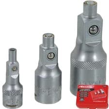 Image of Neilsen 3pc Magnetic Socket Converter Reducer Adapter Set 1/4" 1/2" 3/8"