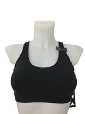 Image of Adidas Women's All Me Sports Bra Black Padded Medium Support Wicking Stretch New