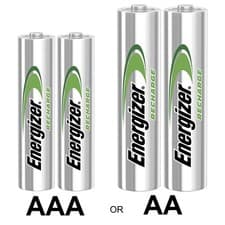 Image of Energizer AA AAA Rechargeable Batteries 600 700 800 1350 2000 2300 mAh New Range