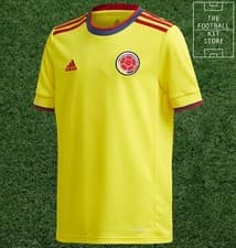 Image of Colombia Home Shirt - Official adidas Colombia FCF Jersey - Youth - All Sizes