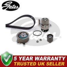Image of Gates Timing Belt + Water Pump Kit Fits VW Skoda Seat Audi Ford - KP55569XS-2