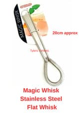Image of Magic Whisk Stainless Steel Flat Whisk 20cm approx