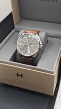 Image of HAMILTON Khaki Aviation Pilot Day Date Auto H64715885 Automatic dress watch 46mm