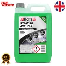 Image of Holts Car Shampoo And Wax 5L, Easy Rinse Car Wash shampoo, Professional Quality.