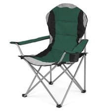 Image of Padded Folding Camping Deluxe Fold Chairs High Back With Cup Holder Carry Bag