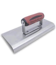 Image of Marshalltown M192SS 10-inch Stainless Steel Cement Edger - Durasoft Handle, Red