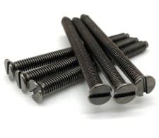 Image of M3.5 x 40MM BLACK NICKEL ELECTRICAL SOCKET SCREWS PLUG OUTLET ELECTRICAL SCREW