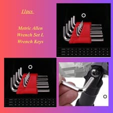 Image of Metric Allen Wrench Set L Wrench Keys Size Allen Key Short Arm Vehicle Repair