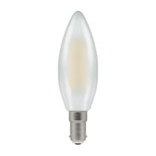 Image of Candle 4.2 Watt Pearl SBC / B15 LED Dimmable 2700k warm white Crompton 7185-1