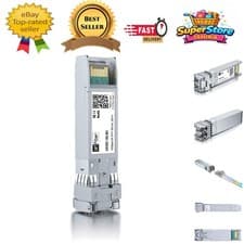 Image of High-Speed 10GBase-SR SFP+ Module - Plug & Play, Low Power, DDM for Networking