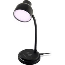 Image of Groov-e Astra LED Desk Lamp Light with Wireless Charging Pad & Bluetooth Speaker