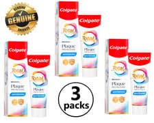 Image of 3x Colgate Total Plaque Pro Release Teeth Whitening 24h Protect Toothpaste 75ml