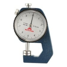 Image of Thickness Gauge,0-10mm x 0.1mm Range Round Dial Indicator Thickness Gauge