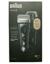Image of Braun Series 8 Electric Shaver, Charging Stand, Wet & Dry 8513s Grey