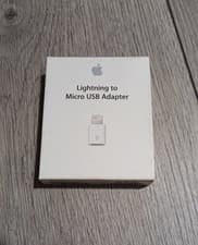 Image of Genuine Apple Lightning USB to Micro Phone Charger Connector Adapter Cable Plug
