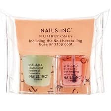 Image of Nails Inc Number One Nail Polish Basecoat & Topcoat - 2 x 5ml