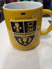 Image of Harry Potter Hufflepuff House Crest Coffee Mug Wizarding World Universal