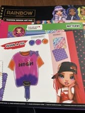 Image of Rainbow High Fashion Design Art Pad Children's Drawing Sketchbook with Stickers