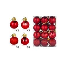 Image of 24-48x Small Christmas Baubles Xmas Tree Balls Decor Party Wedding Ornament Gift