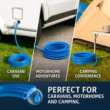 Image of Blue 1/2" Reinforced Water Hose Pipe – Safe Drinking & Durable Garden Hose