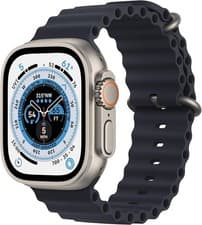 Image of Apple Watch Ultra 49mm Titanium Case, GPS + LTE, Midnight Ocean Band - Very Good