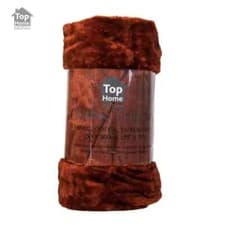 Image of Large F-aux Fur Warm Fleece Throw Over Soft Sofa Bed Mink Blanket Double & King
