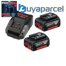 Image of Bosch 18v Battery Starter Set 2 x 4.0Ah Lithium Batteries + AL1820 Charger
