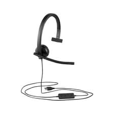 Image of Logitech H570e USB-A Monoaural Headset Black (981-000571)