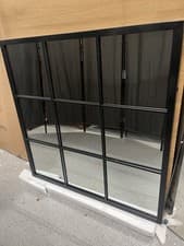 Image of Garden Trading Fullbrook Mirror 90 X 90cm, Powder Coated Steel, Black RRP230