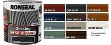 Image of Ronseal Decking Rescue Paint - 2.5L- All Last Colours, Last Chance to Buy
