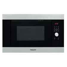 Image of Hotpoint MF25GIXH Built-In Compact Microwave Oven 25L 900W Black/Stainless NEW