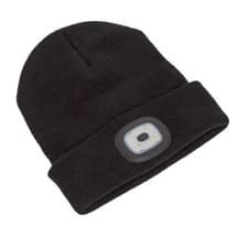 Image of Sealey Tools Woolly Beanie Hat 4 SMD LED USB Rechargeable Tools