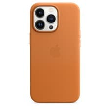 Image of Apple Leather iPhone 13 Case MagSafe Cover Genuine for 13 Pro Mini Max - Open