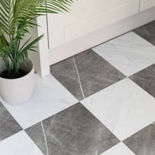 Image of Floor Pops Bonneville Marble 30.48cm x 30.48cm Self-Adhesive Vinyl Floor Tiles