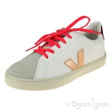 Image of Veja Esplar Lace Girls White Venus Rose Sneaker Shoe