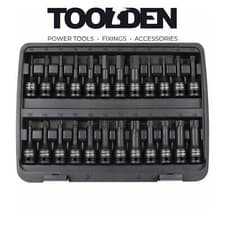 Image of Sealey AK56000 Impact Socket Bit Set 1/2" Sq Drive Hex/TRX-Star*/Spline (24 Piec