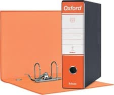 Image of Esselte A4 Lever Arch File Oxford, Pack of 6– Orange 8cm Spine, Durable Cardb...