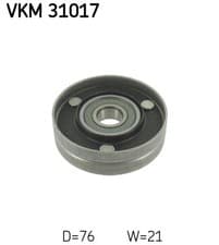 Image of SKF VKM 31017 DEFLECTION/GUIDE PULLEY, V-RIBBED BELT CENTRE,UPPER FOR AUDI,VW