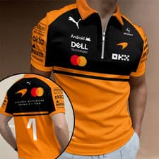 Image of McLaren x Lando Norris 2026 Zip Polo Shirt – 21379