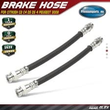 Image of 2x Rear Left and Right Brake Hose for Citroen C2 C4 DS DS 4 Peugeot 3008 307 308