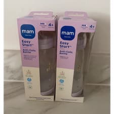 Image of mam Easy Start Anti-Colic Bottle Set 2x 320ml Purple Self-Sterilising