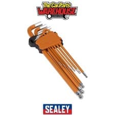 Image of Sealey AK7175 Premier Imperial Extra-Long Ball-End Hex Key Set 9pc